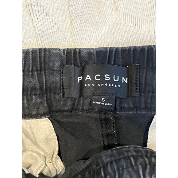Pacsun Black Ankle Cuffed Joggers Mens S - Picture 3 of 3